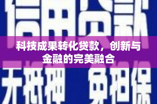 阳泉科技成果转化贷款，创新与金融的完美融合