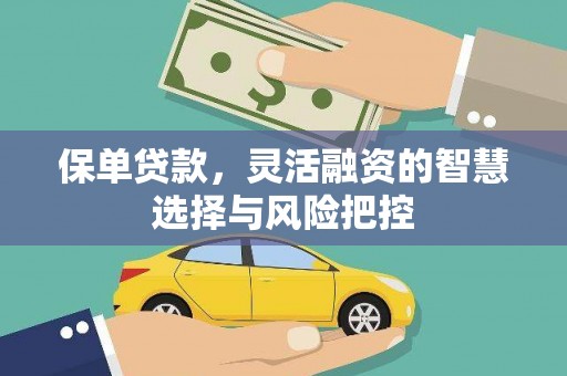 阳泉保单贷款，灵活融资的智慧选择与风险把控