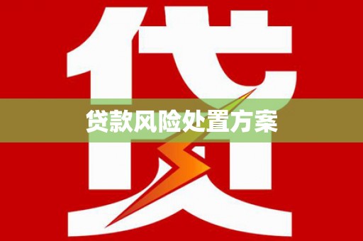 阳泉贷款风险处置方案