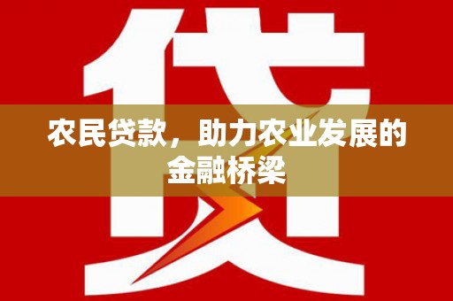 阳泉农民贷款，助力农业发展的金融桥梁