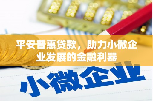 阳泉平安普惠贷款，助力小微企业发展的金融利器