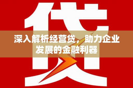 阳泉深入解析经营贷，助力企业发展的金融利器
