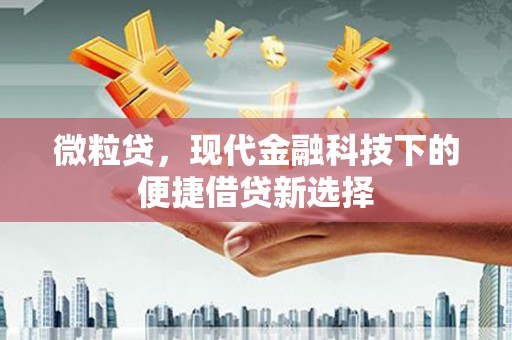 阳泉微粒贷，现代金融科技下的便捷借贷新选择