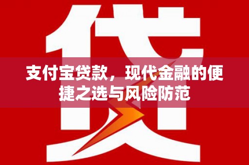 阳泉支付宝贷款，现代金融的便捷之选与风险防范