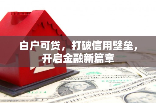 阳泉白户可贷，打破信用壁垒，开启金融新篇章