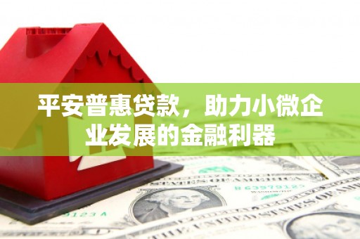 阳泉平安普惠贷款，助力小微企业发展的金融利器