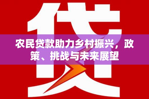 阳泉农民贷款助力乡村振兴，政策、挑战与未来展望