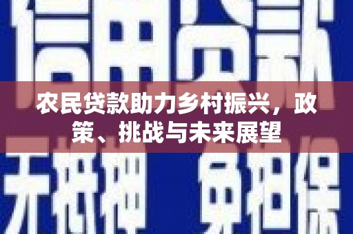 阳泉农民贷款助力乡村振兴，政策、挑战与未来展望