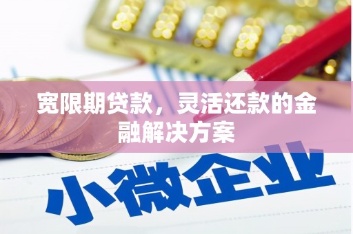 阳泉宽限期贷款，灵活还款的金融解决方案