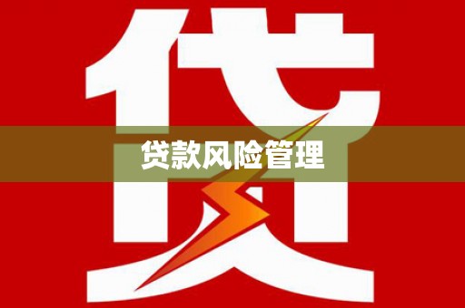 阳泉贷款风险管理