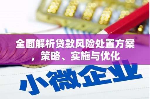 阳泉全面解析贷款风险处置方案，策略、实施与优化