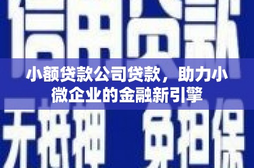 阳泉小额贷款公司贷款，助力小微企业的金融新引擎