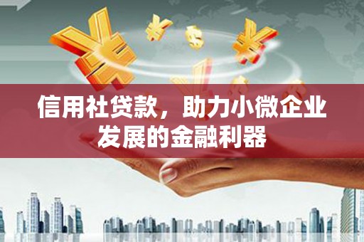 阳泉信用社贷款，助力小微企业发展的金融利器