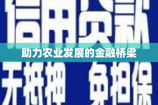 阳泉助力农业发展的金融桥梁